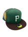 New Era Fitted Hat Pittsburgh Pirates New Era Green/Brown Custom Side Patch 59FIFTY Fitted Hat - Men's