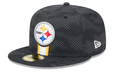 New Era Fitted Hat Pittsburgh Steelers New Era Black 2024 Sideline 59FIFTY Fitted Hat - Men's