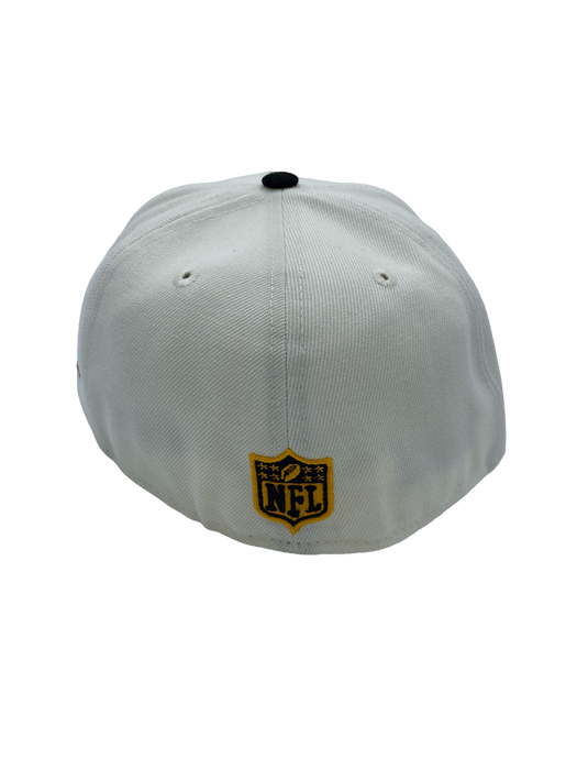 Pittsburgh Steelers New Era Off White Retro Side Patch 59FIFTY Fitted Hat