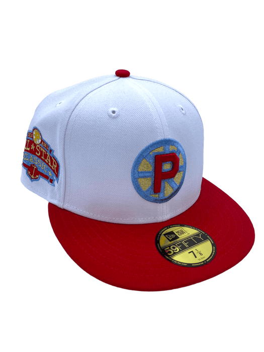 New Era Fitted Hat Providence Bruins New Era White AHL BU Custom Side Patch 59FIFTY Fitted Hat