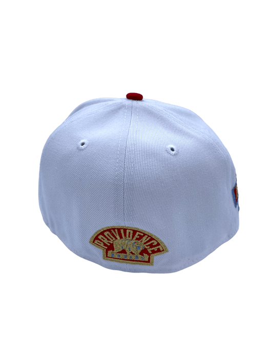 Providence Bruins New Era White AHL BU Custom Side Patch 59FIFTY Fitted Hat