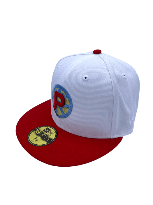 New Era Fitted Hat Providence Bruins New Era White AHL BU Custom Side Patch 59FIFTY Fitted Hat