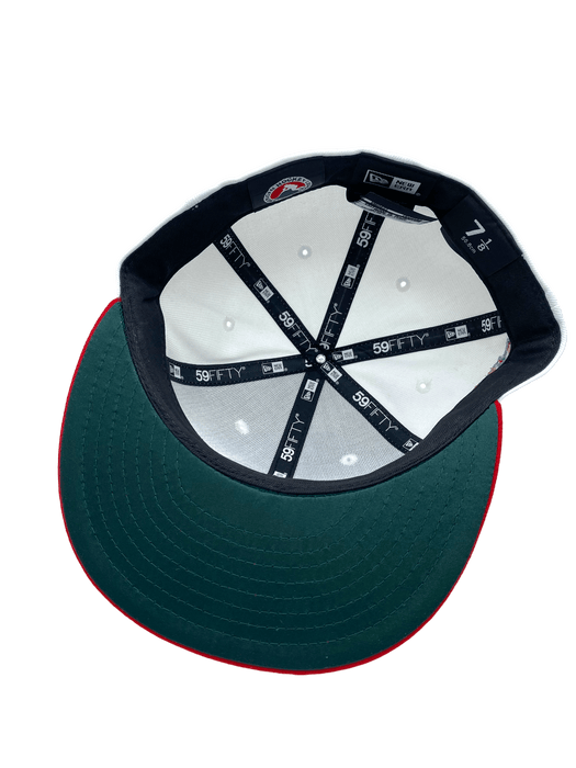 Providence Bruins New Era White AHL BU Custom Side Patch 59FIFTY Fitted Hat