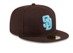 New Era Fitted Hat San Diego Padres New Era Brown 2024 Father's Day 59FIFTY Fitted Hat