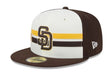 New Era Fitted Hat San Diego Padres New Era Cream/Brown 2024 MLB All Star Game Workout Side Patch 59FIFTY Fitted Hat - Men's