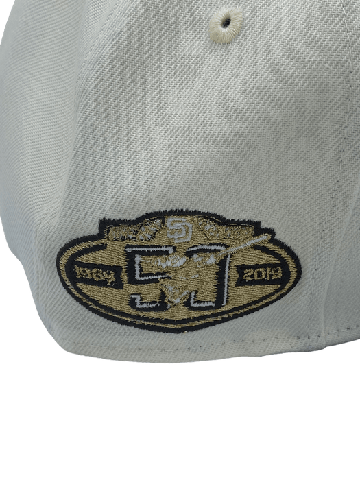 San Diego Padres New Era Chrome Sutash 59FIFTY Fitted Hat - Cream