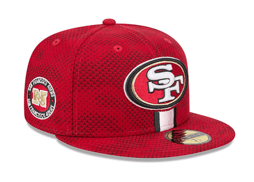 New Era Fitted Hat San Francisco 49ers New Era Red 2024 Sideline 59FIFTY Fitted Hat - Men's