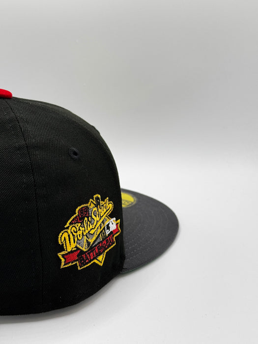 New Era Fitted Hat San Francisco Giants New Era Big Trouble Battle Of The Bay Custom 59FIFTY Fitted Hat
