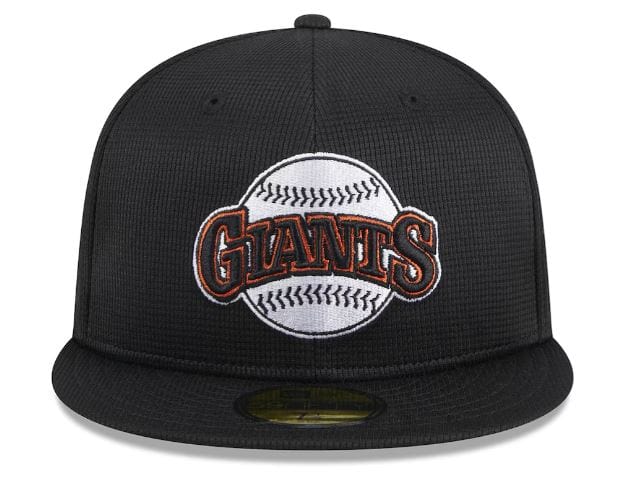 New Era Fitted Hat San Francisco Giants New Era Black 2024 Batting Practice Custom 59FIFTY Fitted Hat - Men's