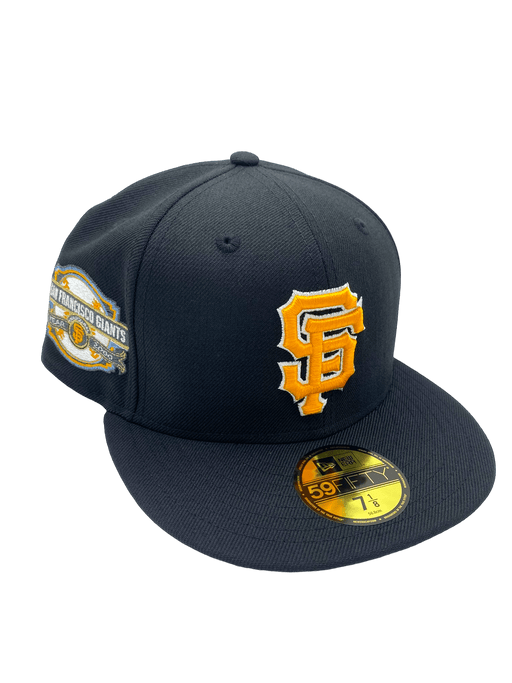 New Era Fitted Hat San Francisco Giants New Era Black OTT Custom Side Patch 59FIFTY Fitted Hat - Men's