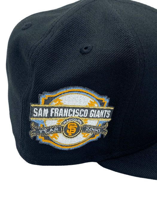 New Era Fitted Hat San Francisco Giants New Era Black OTT Custom Side Patch 59FIFTY Fitted Hat - Men's