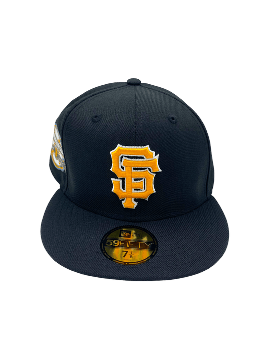 New Era Fitted Hat San Francisco Giants New Era Black OTT Custom Side Patch 59FIFTY Fitted Hat - Men's