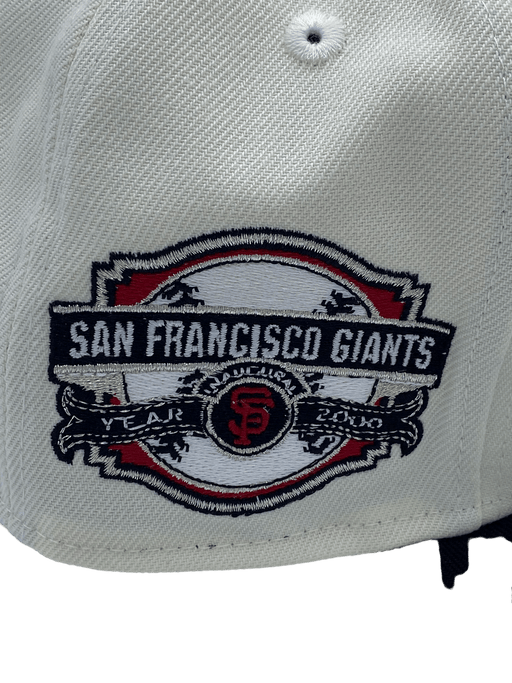 New Era Fitted Hat San Francisco Giants New Era Chrome/Black Custom Side Patch 59FIFTY Fitted Hat