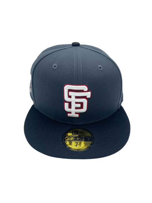 San Francisco Giants New Era White Logo 59FIFTY Fitted Hat - Navy
