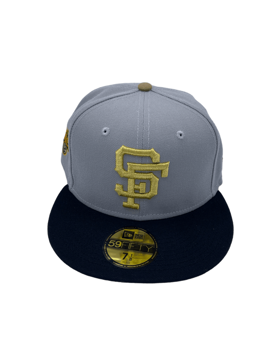 New Era Fitted Hat San Francisco Giants New Era Gray Custom West Coast Collection Side Patch 59FIFTY Fitted Hat
