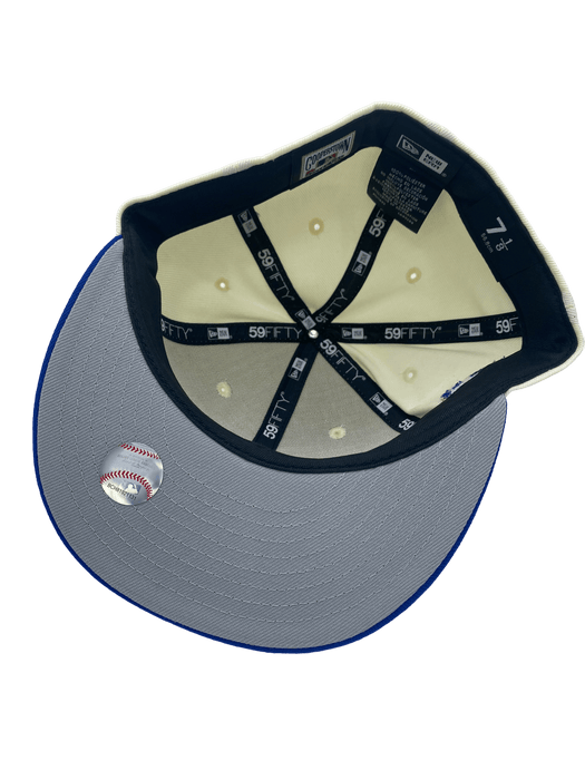 Cleveland Guardians New Era Cream Custom Side Patch 59FIFTY Fitted Hat, 7 3/4 / Cream