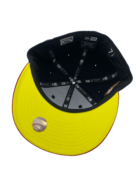 New Era Fitted Hat Seattle Mariners New Era Navy/Red Custom VP 1.0 Side Patch 59FIFTY Fitted Hat