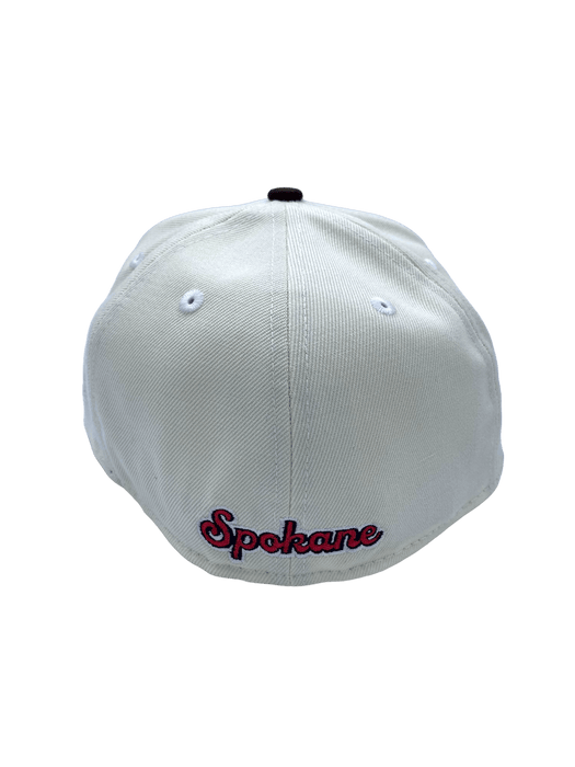 Spokane Indians New Era Chrome/Brown Custom The Homage 59FIFTY Fitted Hat - Men's