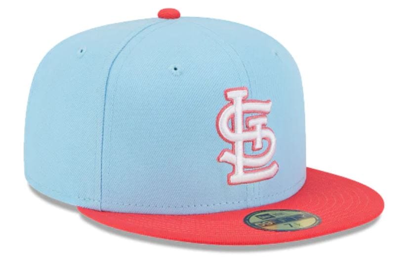 St Louis Cardinals Hat Cap Adjustable Baby Blue Red Embroidered