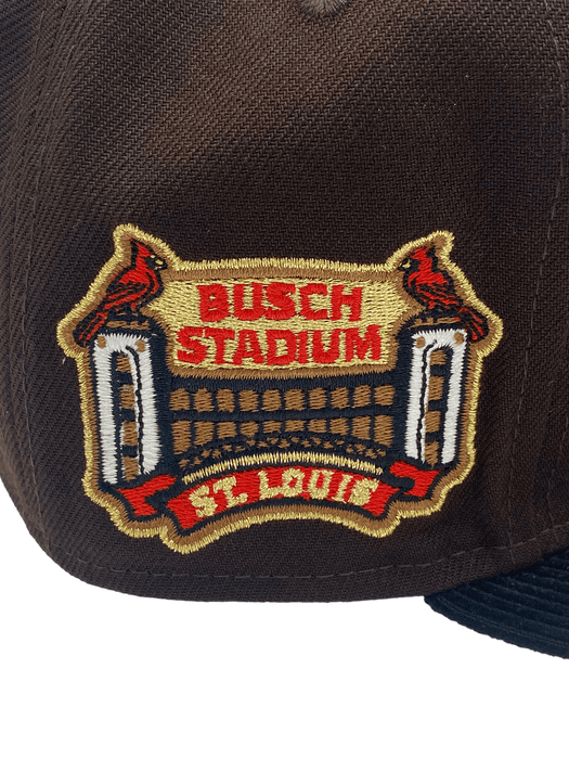 St. Louis Cardinals New Era Brown Custom Corduroy Brim Side Patch 59FIFTY Fitted Hat