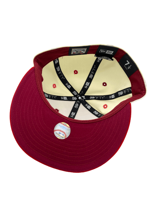 New Era Fitted Hat St. Louis Cardinals New Era Chrome Color Family Side Patch 59FIFTY Fitted Hat - Men's