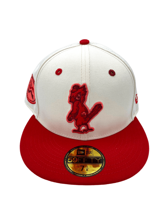 New Era Fitted Hat St. Louis Cardinals New Era Chrome Color Family Side Patch 59FIFTY Fitted Hat - Men's