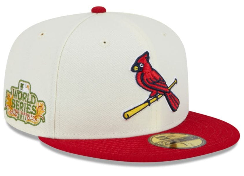 New Era St Louis Cardinals Blue Color Pack 59FIFTY Fitted Hat, Blue, POLYESTER, Rally House