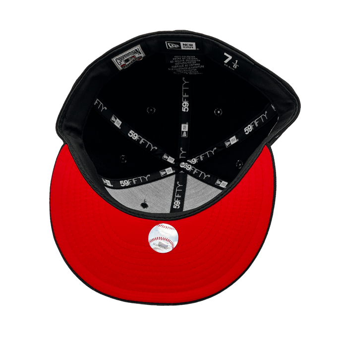 Men's St. Louis Cardinals New Era Black Sidepatch 59FIFTY Fitted Hat