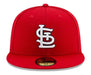 New Era Fitted Hat St. Louis Cardinals New Era Red On-Field Authentic Collection 59FIFTY Fitted Hat