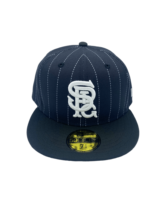 New Era Fitted Hat St. Paul Gophers New Era Black Pinstripe Custom 59FIFTY Fitted Hat - Men's