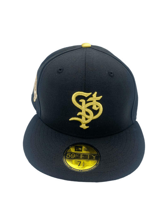 St. Paul Saints New Era Black/Gold Custom 59FIFTY Fitted Hat - Men's