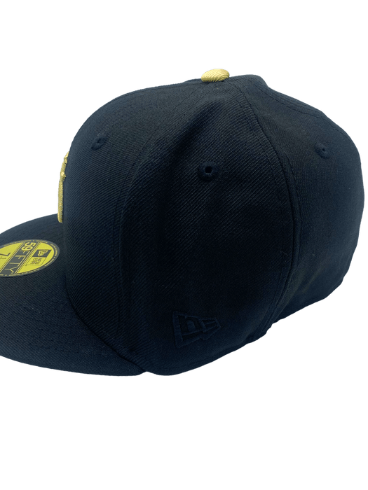 New Era Fitted Hat St. Paul Saints New Era Black/Gold Custom 59FIFTY Fitted Hat - Men's