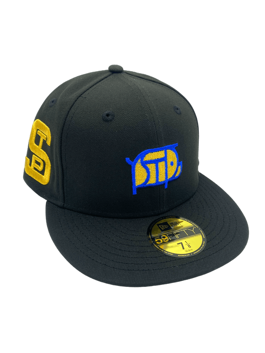 St. Paul Saints New Era Black Gold Piggy Custom 59FIFTY Fitted Hat - Men's