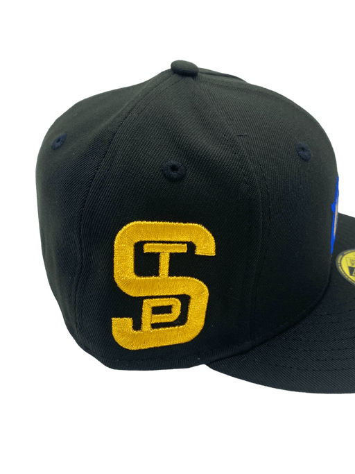New Era Fitted Hat St. Paul Saints New Era Black Gold Piggy Custom 59FIFTY Fitted Hat - Men's