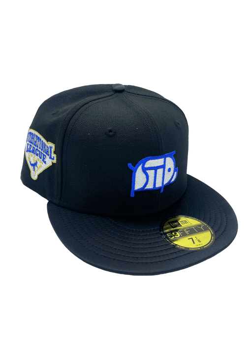 St. Paul Saints New Era Black Satin Piggy Custom Side Patch 59FIFTY Fitted Hat - Men's