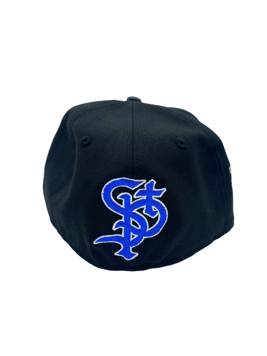 St. Paul Saints New Era Black Satin Piggy Custom Side Patch 59FIFTY Fitted Hat - Men's