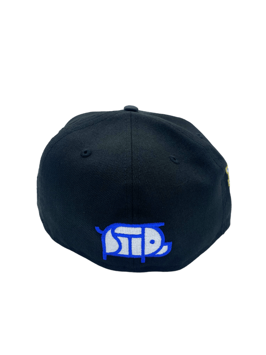 St. Paul Saints New Era Black Satin STP Custom Side Patch 59FIFTY Fitted Hat - Men's