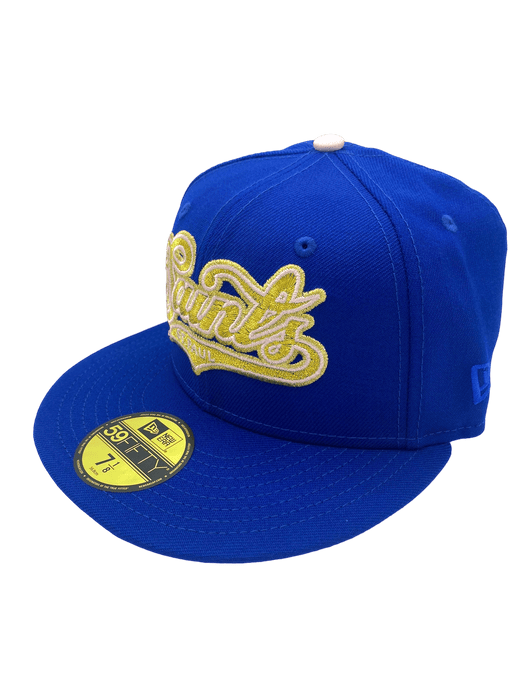 New Era Fitted Hat St. Paul Saints New Era Blue Script Pinky Custom 59FIFTY Fitted Hat - Men's