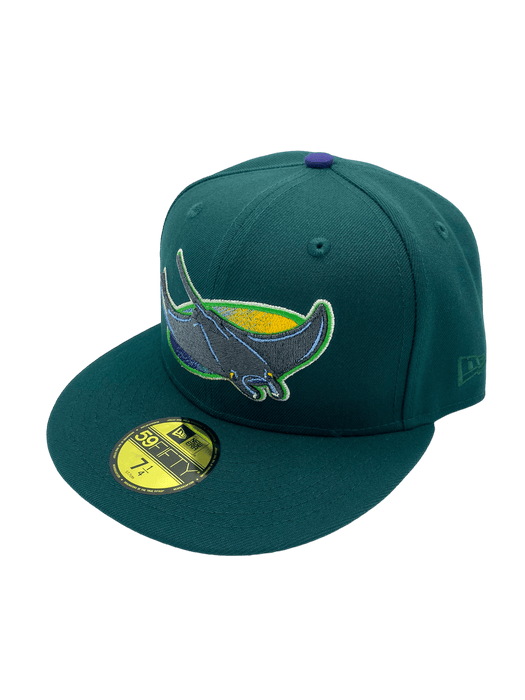 Tampa Bay Devil Rays New Era Green Custom Combo Side Patch 59FIFTY Fitted Hat - Men's