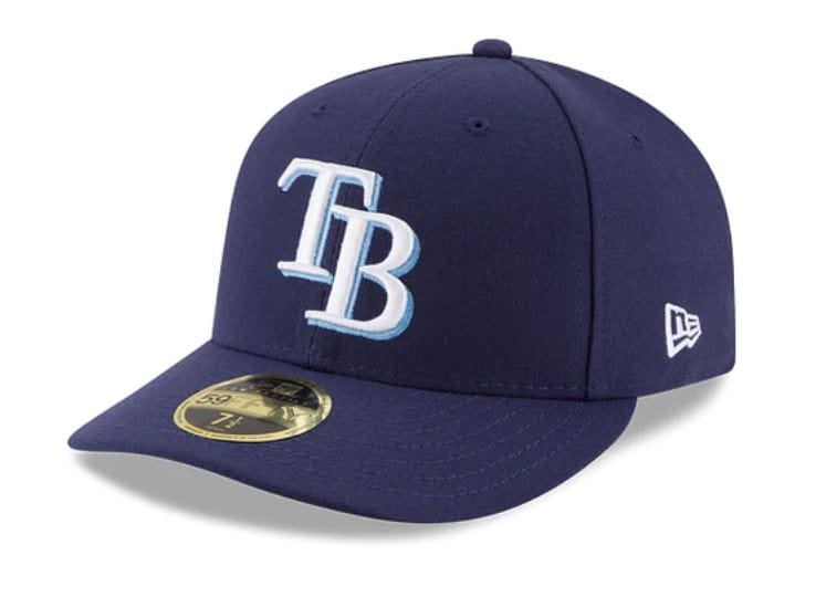 Men's Tampa Bay Rays New Era Navy/Light Blue Arch 9FORTY A-Frame M