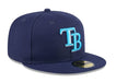 New Era Fitted Hat Tampa Bay Rays New Era Navy 2024 Father's Day 59FIFTY Fitted Hat