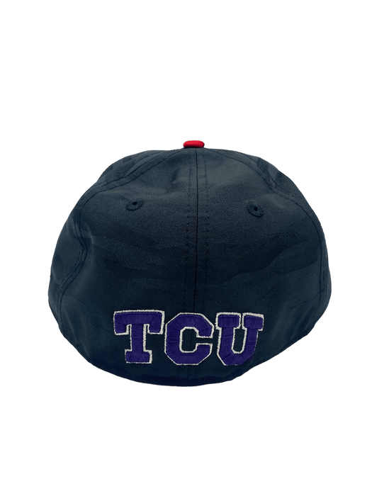 New Era Fitted Hat TCU Horned Frogs New Era Black Camo Custom 59FIFTY Fitted Hat - Men's