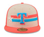 Texas Rangers New Era Cream 2024 MLB All Star Game Side Patch 59FIFTY Fitted Hat - Men's