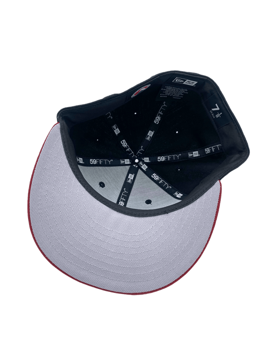 New Era Fitted Hat Toronto Marlies New Era Black/Red AHL Custom Side Patch 59FIFTY Fitted Hat - Men's
