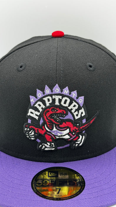 New Era Fitted Hat Toronto Raptors New Era Black "Vinsanity" Custom 59FIFTY Fitted Hat - Men's