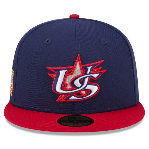 New Era Fitted Hat USA Baseball New Era 2026 World Baseball Classic 59FIFTY Fitted Hat - Navy/Red - Men's