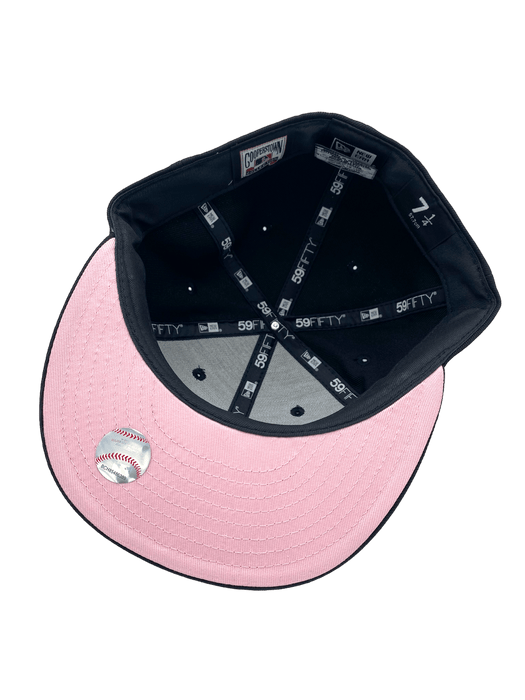 Detroit Raised Text Adjustable Snapback Baseball Cap (Hot Pink/Black) 