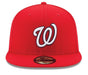New Era Fitted Hat Washington Nationals New Era Red On-Field Authentic Collection 59FIFTY Fitted Hat