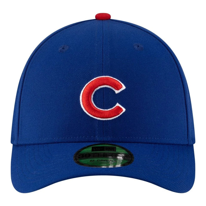 New Era Flex Fit Hat Adult Chicago Cubs New Era Blue Player Replica 39THIRTY M-Crown Flex Hat - Men's