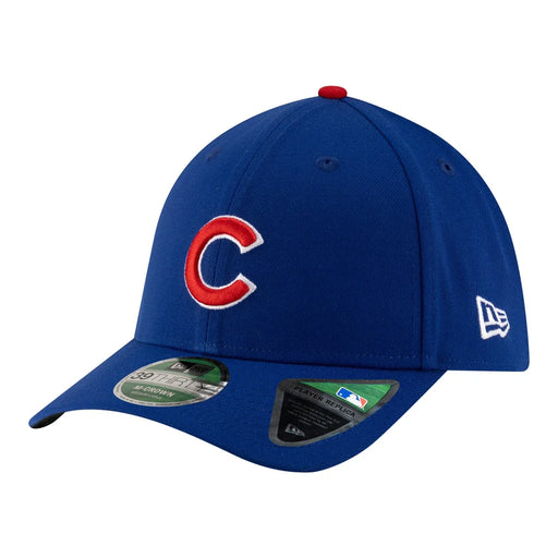 New Era Flex Fit Hat Adult Chicago Cubs New Era Blue Player Replica 39THIRTY M-Crown Flex Hat - Men's